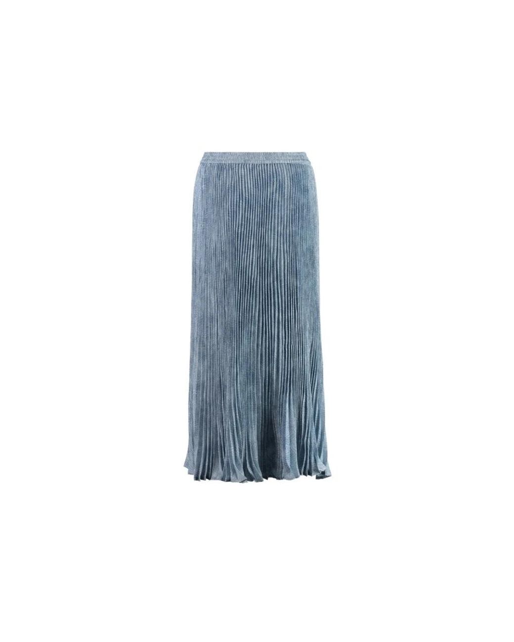 Michael Kors Rokken ,Blauw ,Geplooide Midi Rok in het Blue