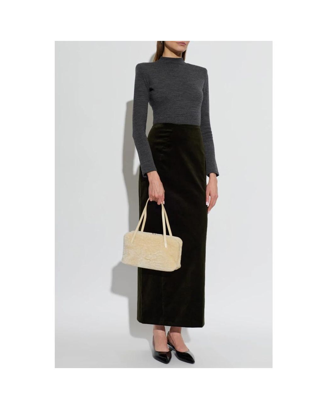 Jil Sander Black Midi Skirts