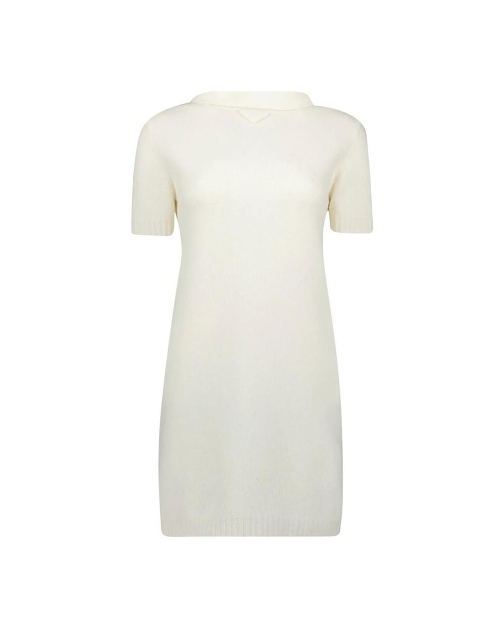 Prada White Knitted Dresses
