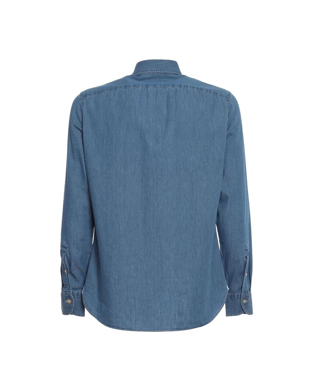 Borriello Blue Denim Shirts for men