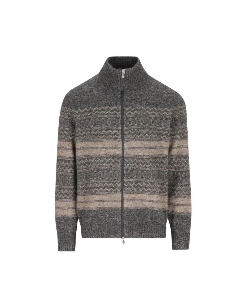 Cardigans di Brunello Cucinelli in Gray da Uomo