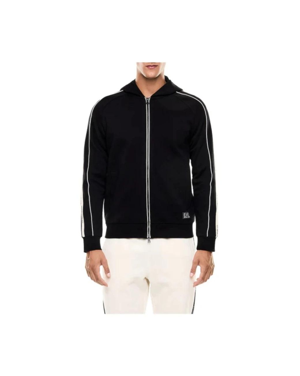 Zip-Throughs di EA7 in Black da Uomo