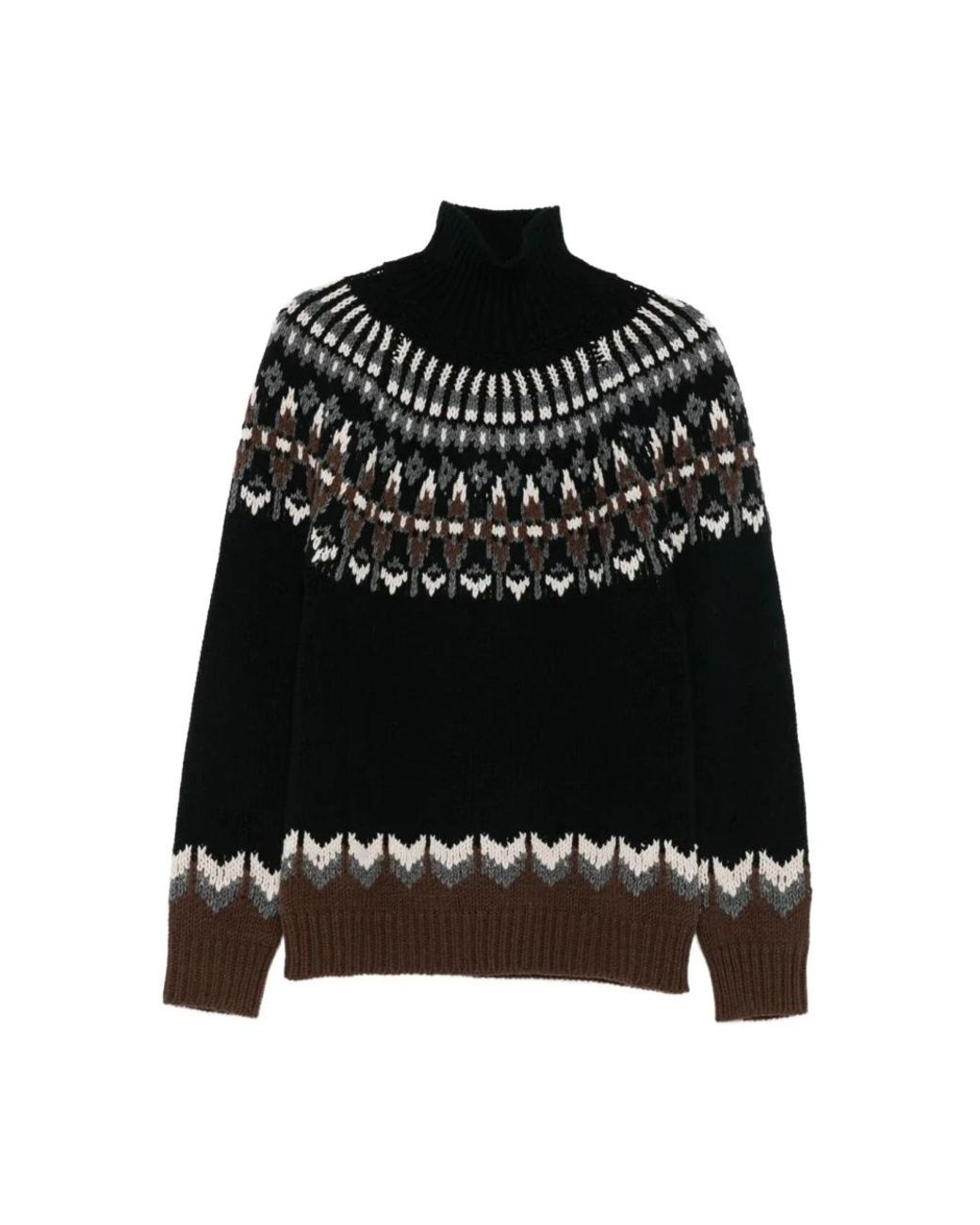 Dondup Truien & Vesten ,Veelkleurig ,Turtle Neck Sweater in het Black voor heren