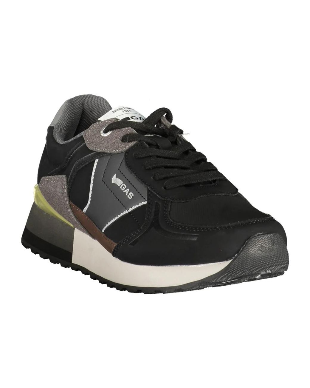 Gas Black Sneakers for men