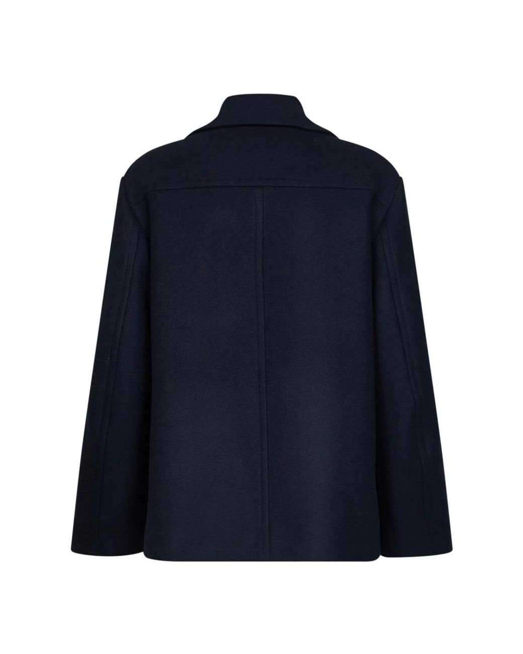 Dries Van Noten Blue Double-Breasted Coats for men
