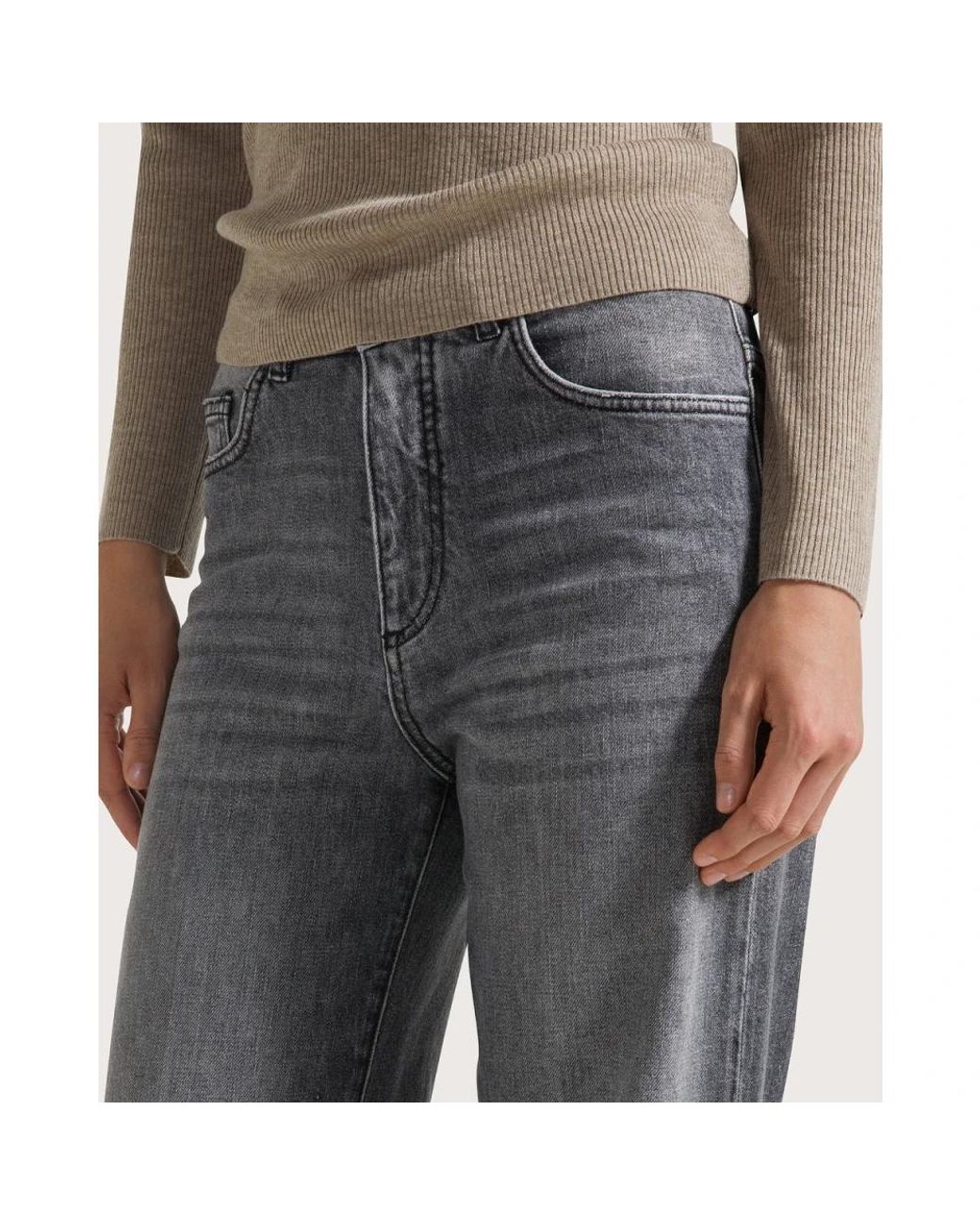 Wide Jeans Seventy de color Blue