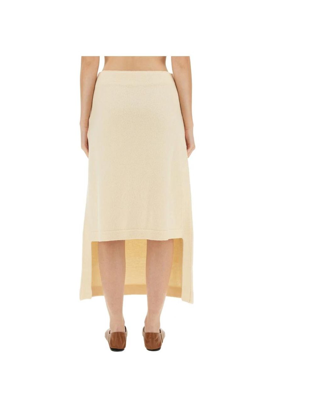 Jil Sander Natural Midi Skirts