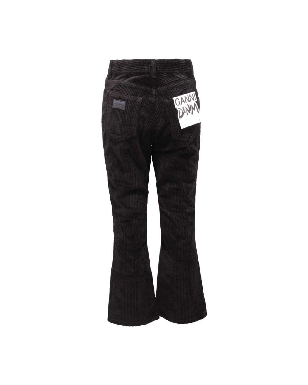 Ganni Black Wide Trousers