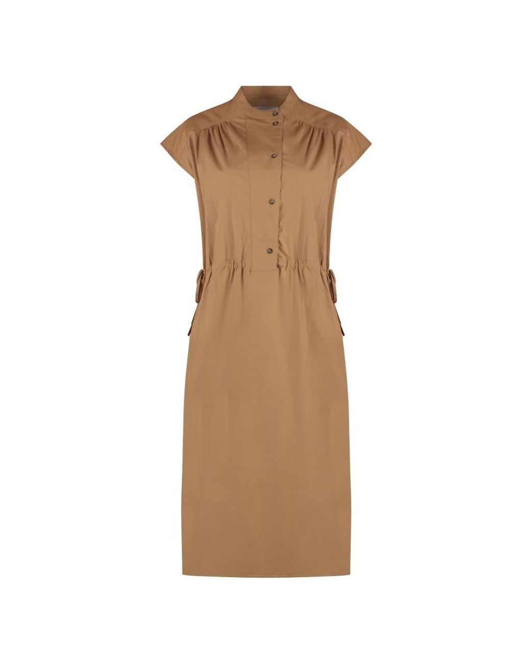 Yves Salomon Brown Midi Dresses