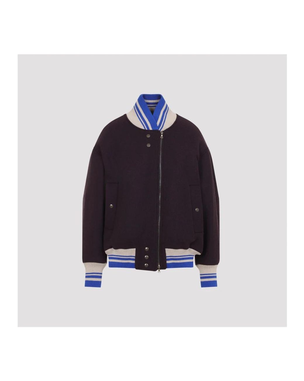 Dries Van Noten Blue Bomber Jackets