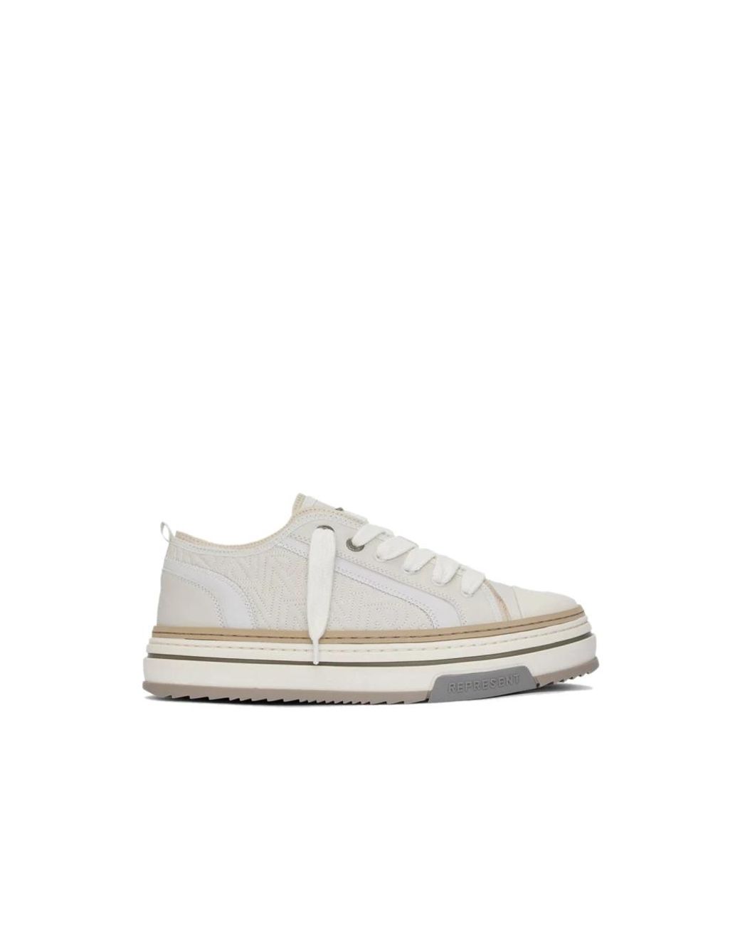 Represent Schoenen ,Wit ,Leer Htn X Low Sneakers in het White voor heren