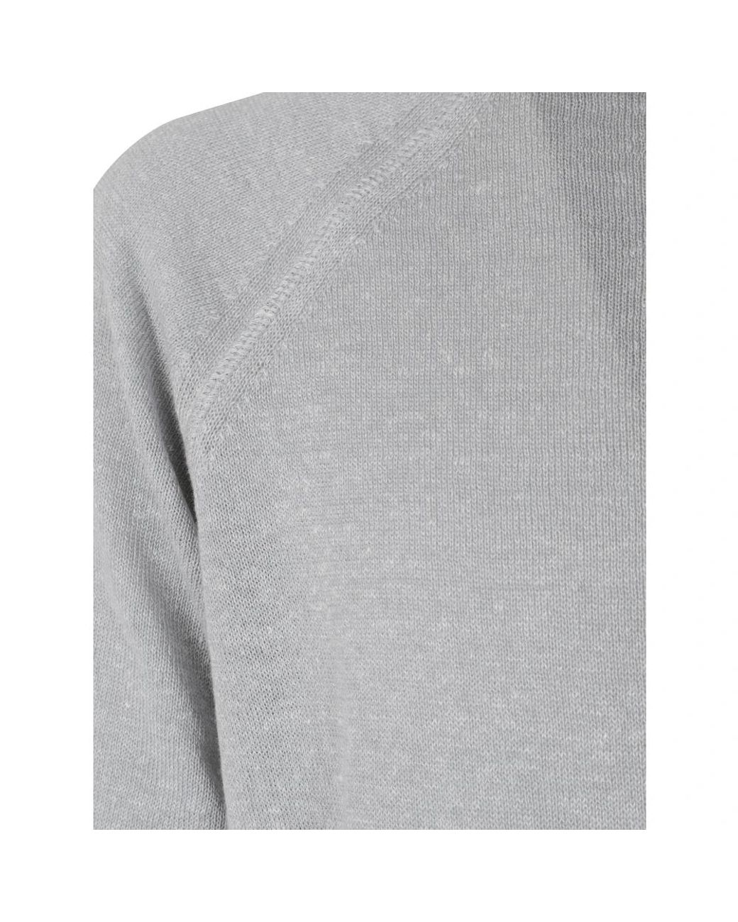 Eleventy Gray Round-Neck Knitwear for men