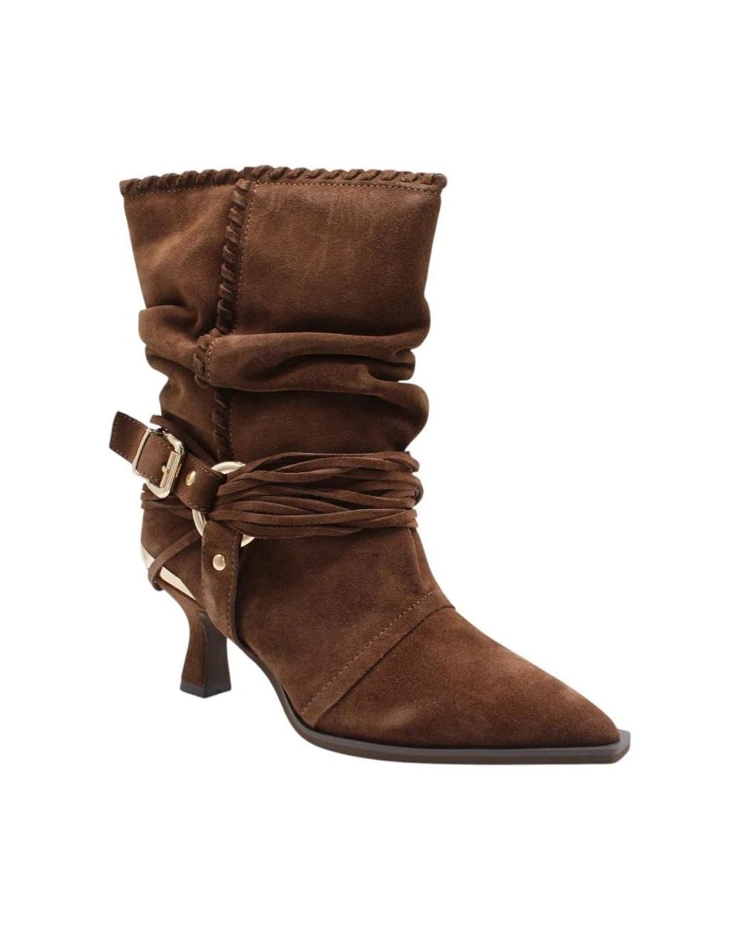 Alma En Pena. Brown Heeled Boots