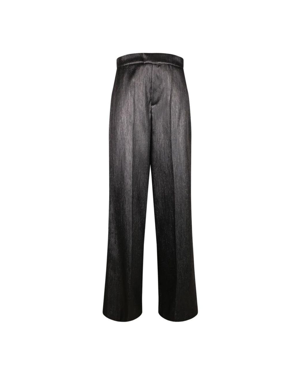 FEDERICA TOSI Gray Wide Trousers