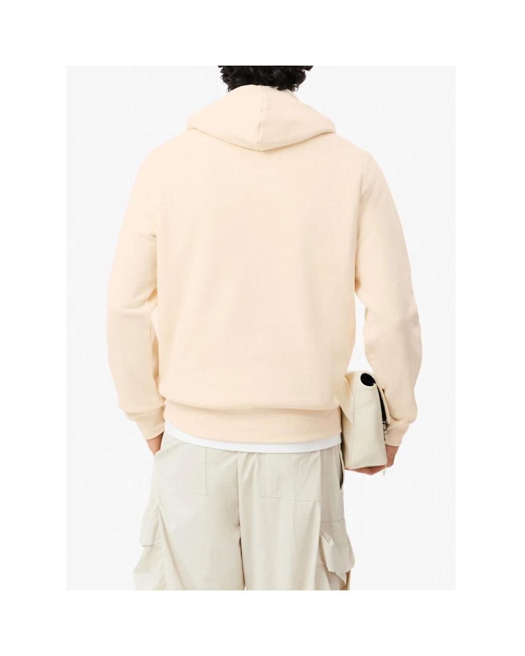 Lacoste Logo Hoodie in Natural für Herren