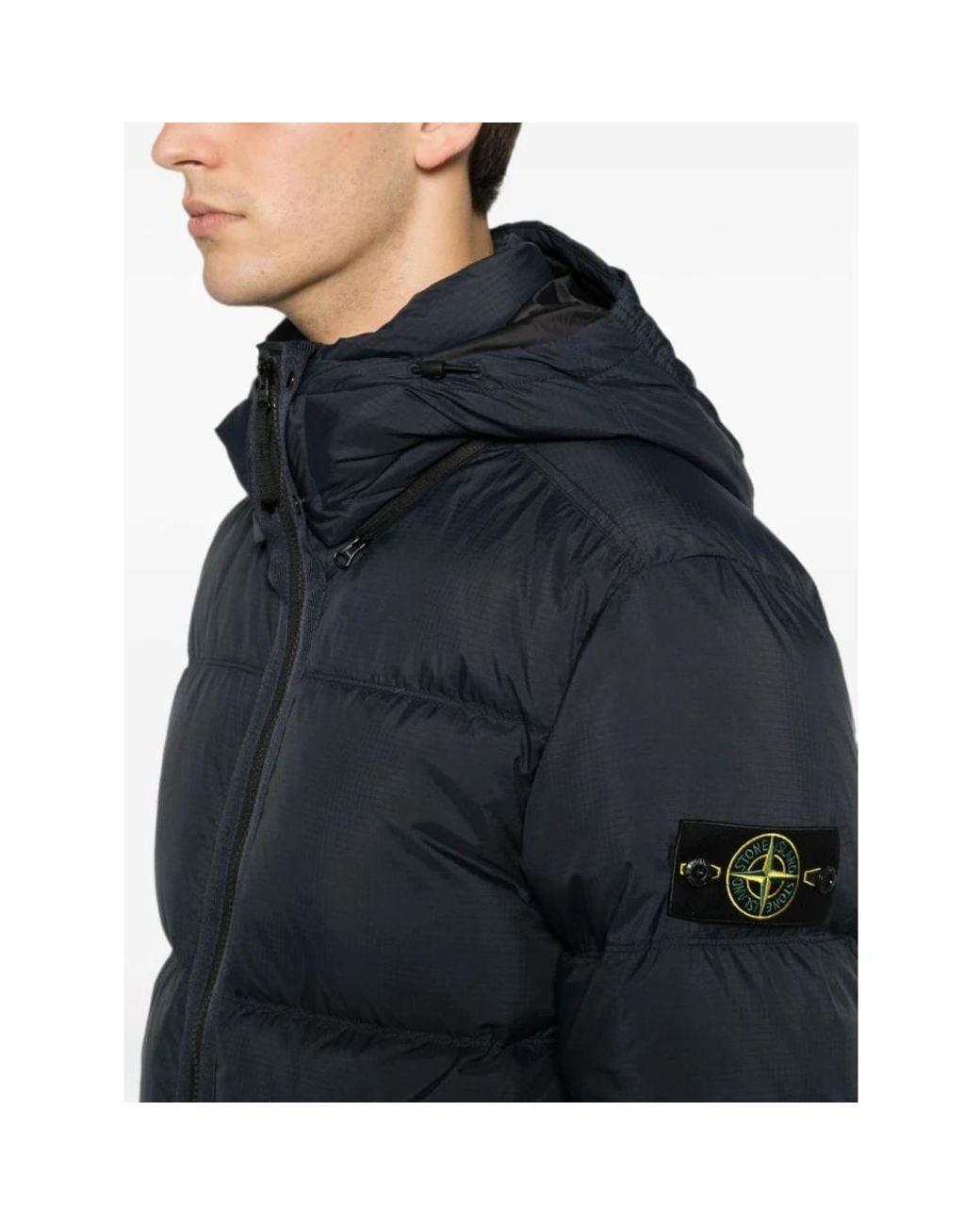 Stone Island Blue Winter Jackets for men