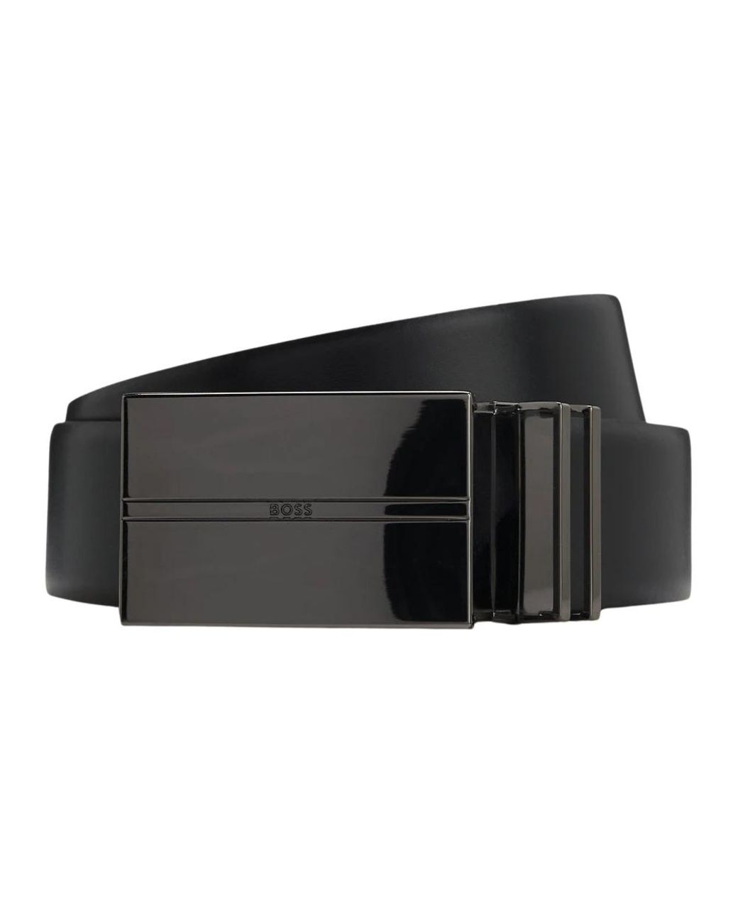 Boss Ledergürtel-Geschenkset in Black für Herren