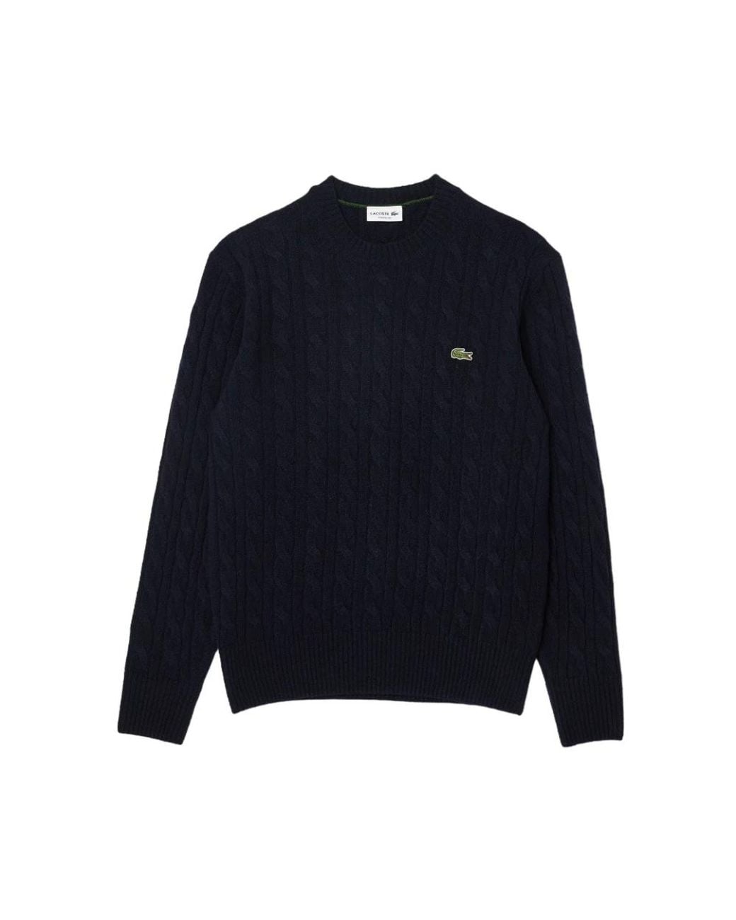 Lacoste Blue Round-Neck Knitwear for men