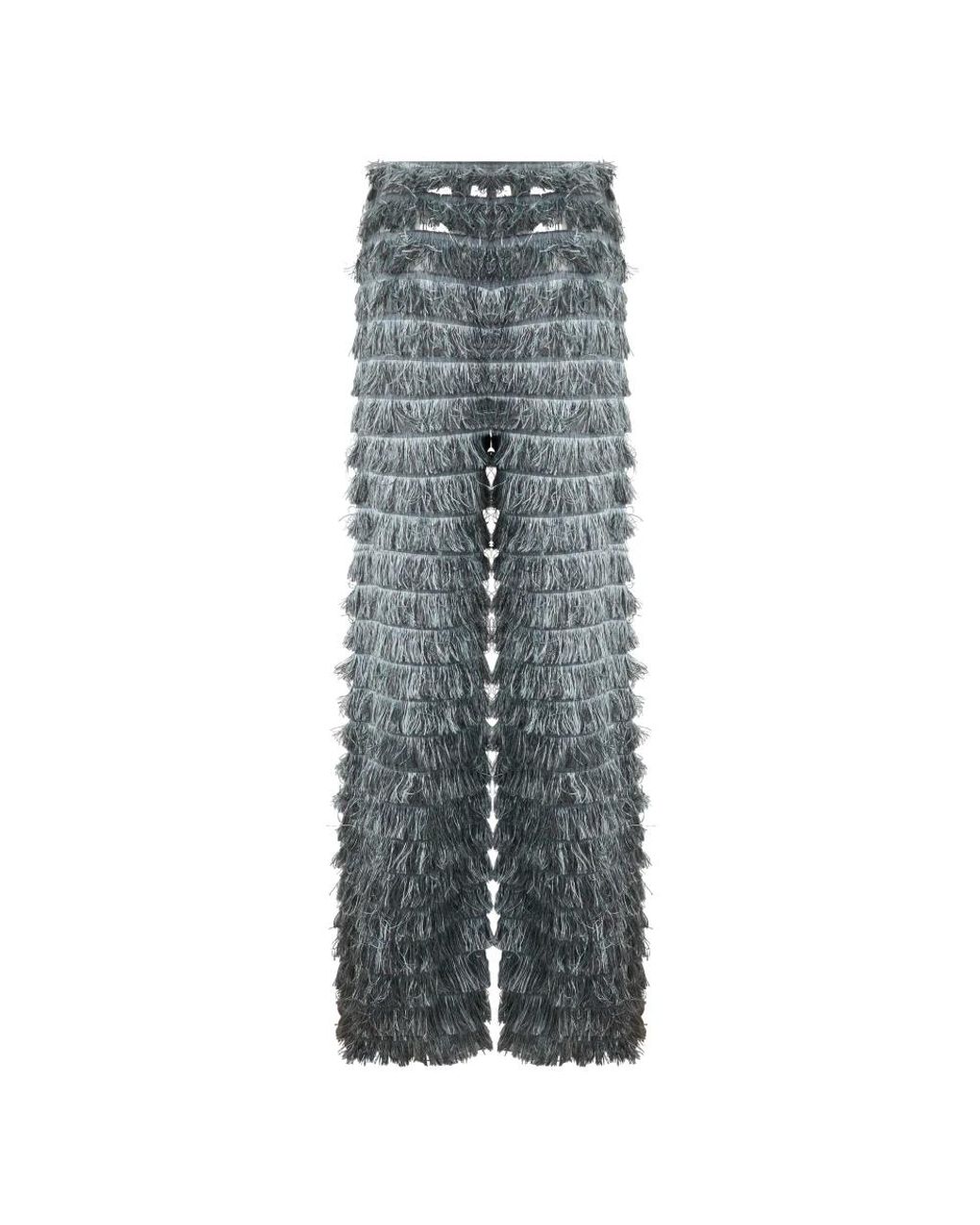 Alberta Ferretti Gray Wide Trousers