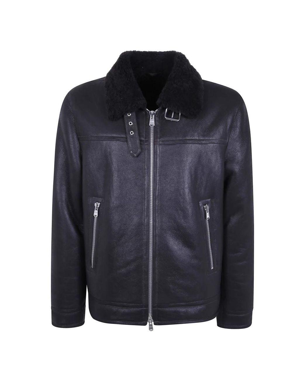 Leather Jackets Dondup pour homme en coloris Blue