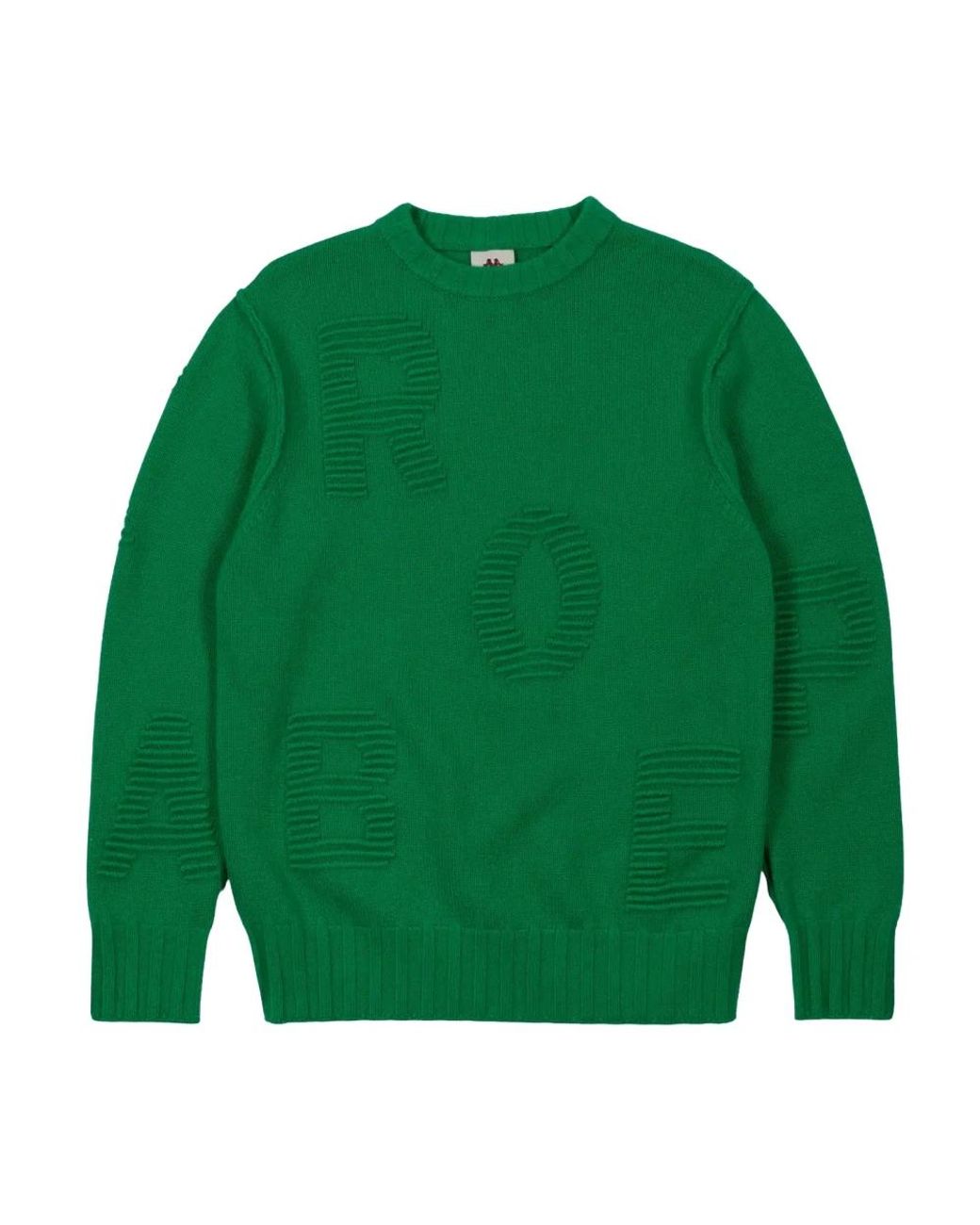 Kappa Green Round-Neck Knitwear for men