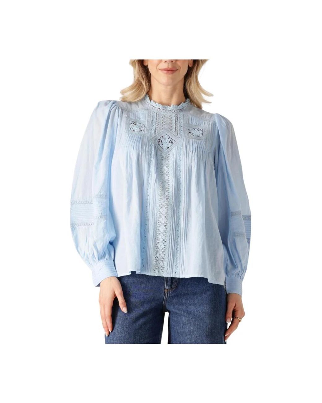 Vanessa Bruno Overhemden ,Blauw ,Katoen Calin Blouse in het Blue