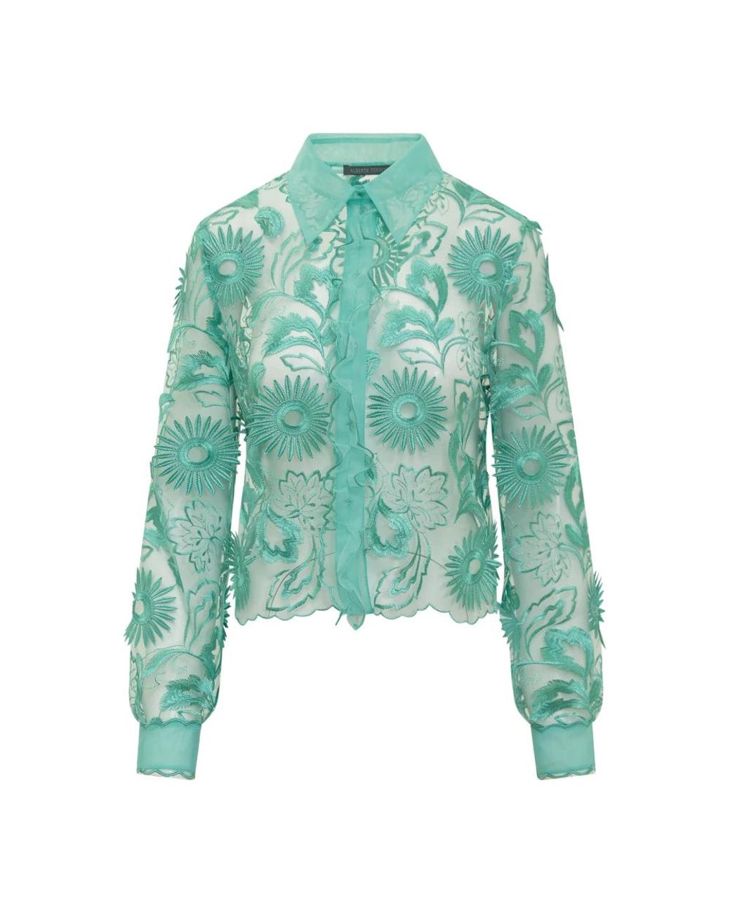 Alberta Ferretti Green Shirts