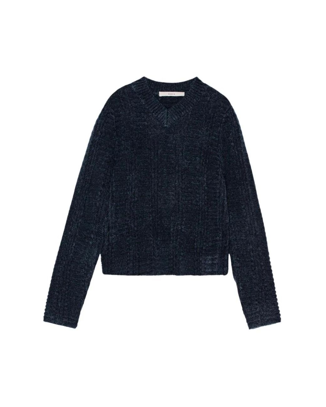 REMAIN Birger Christensen Blue V-Neck Knitwear