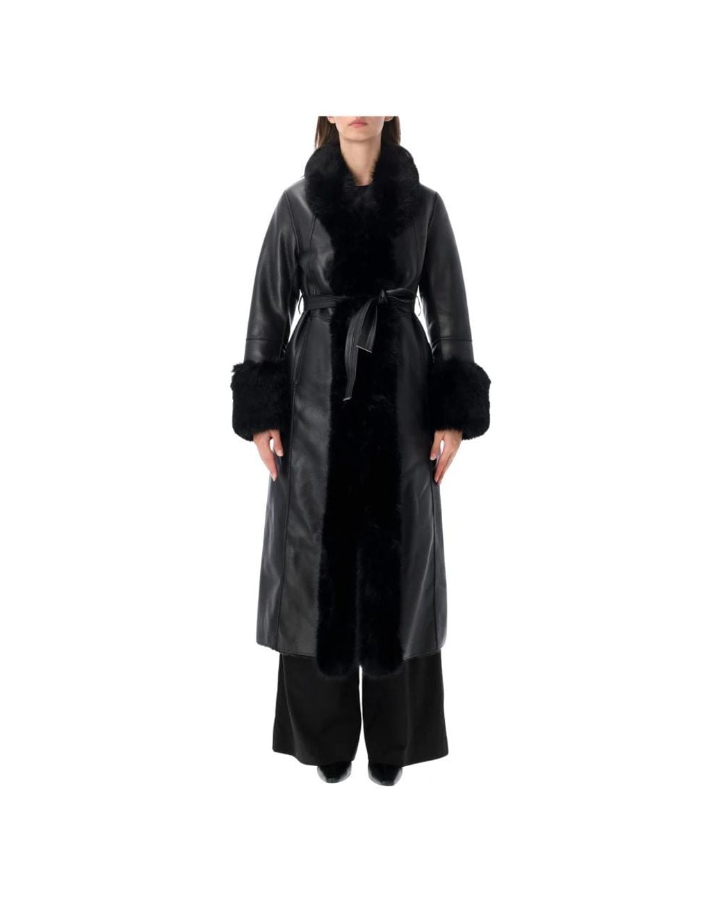 Urbancode Black Belted Coats