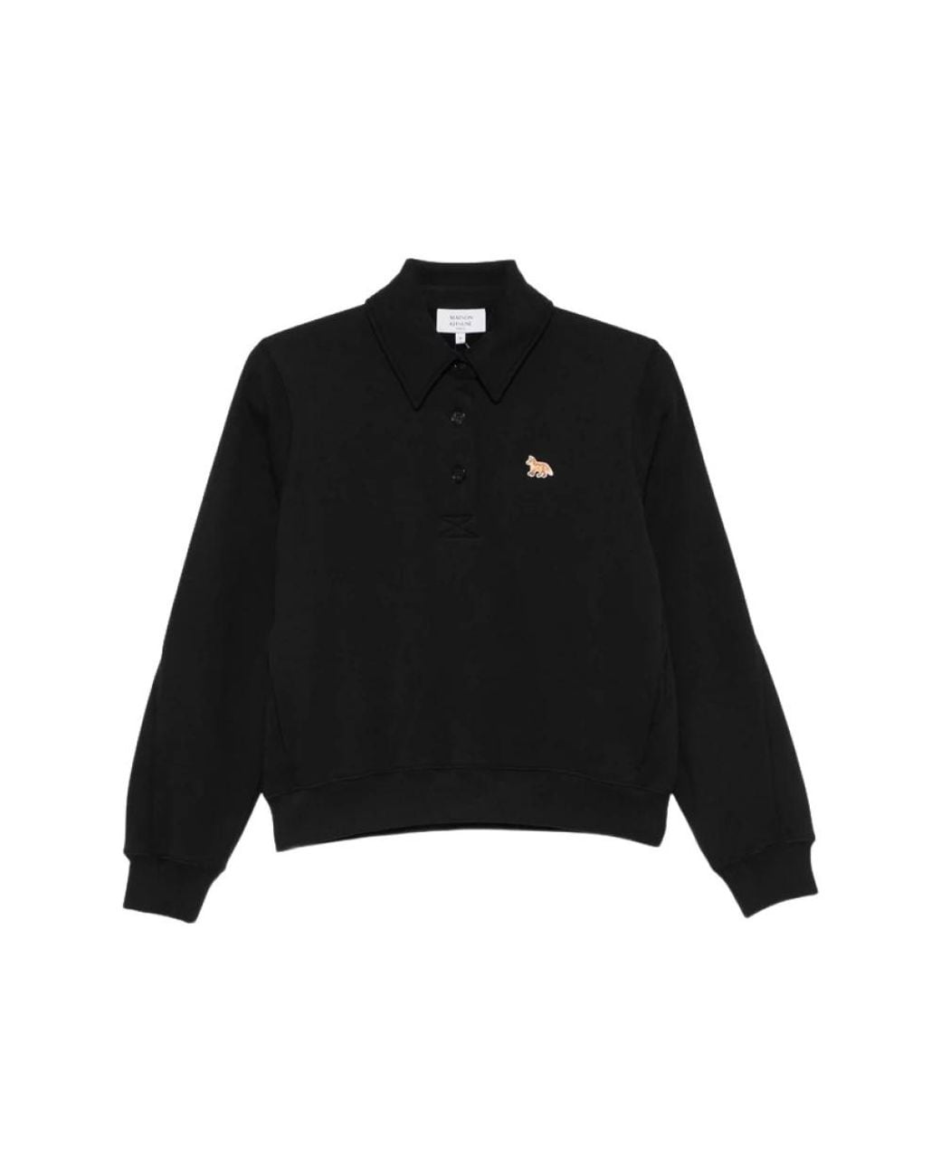 Maison Kitsuné Black Fox Patch Polo Pullover