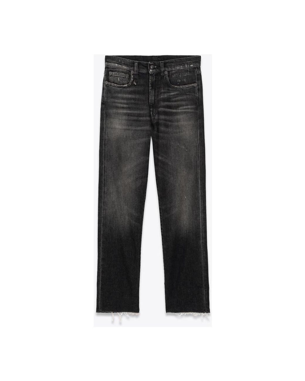 R13 Gray Cropped Jeans