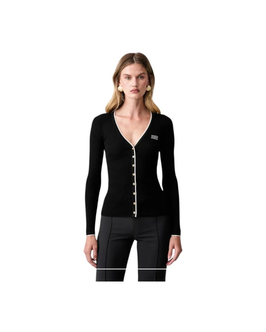 Elisabetta Franchi Black Cardigans