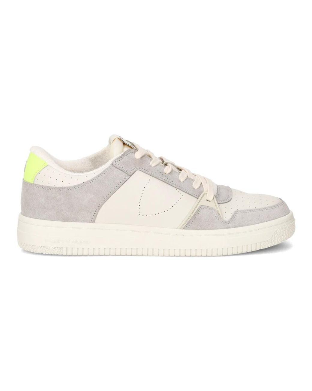 Philippe Model Schoenen ,Grijs ,Katoen Sneakers La Grande Tennis in het White voor heren