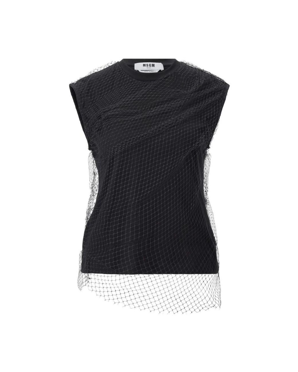 Sleeveless Tops MSGM en coloris Black