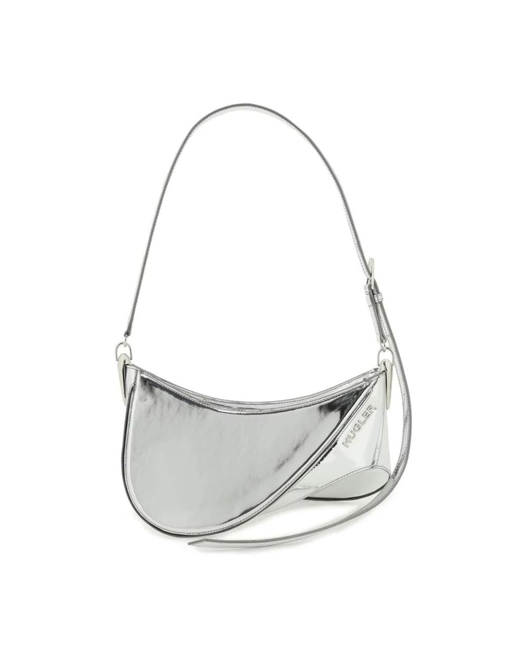 Mugler Gray Shoulder Bags