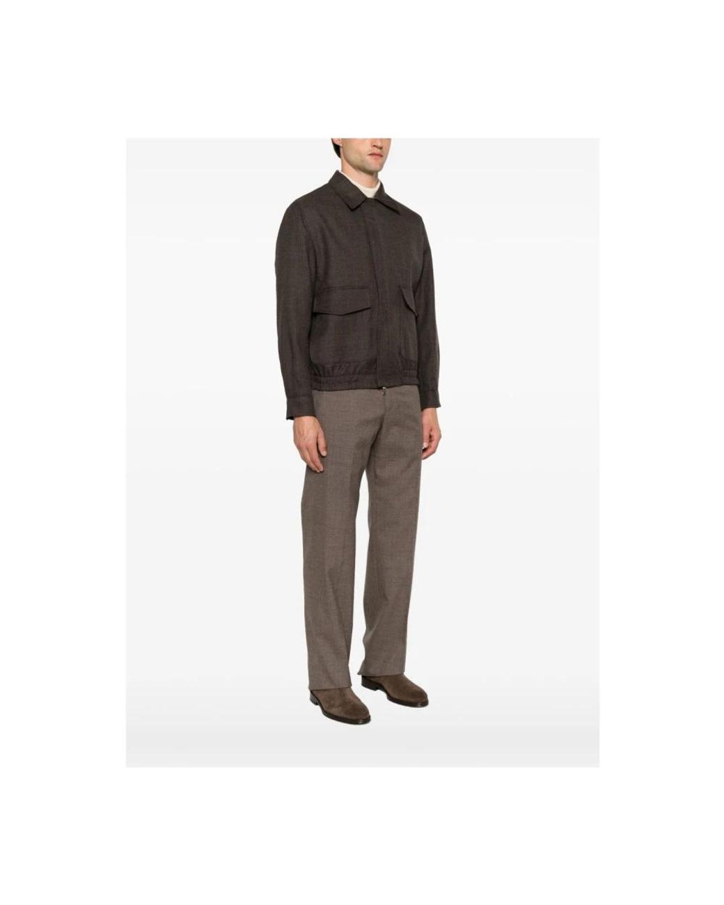 BRIGLIA Brown Light Jackets for men