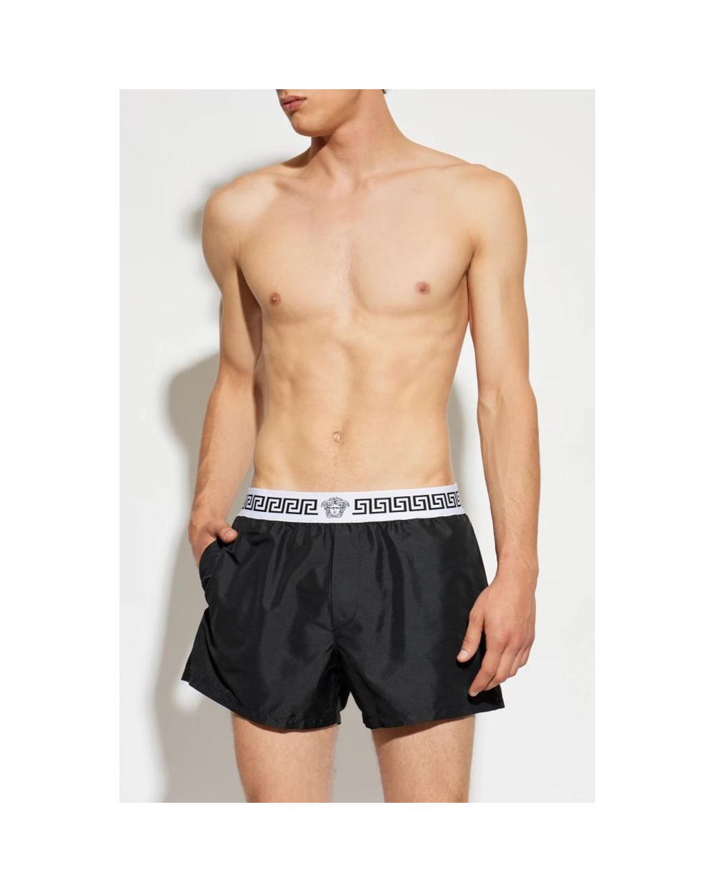 Beachwear Versace pour homme en coloris Black