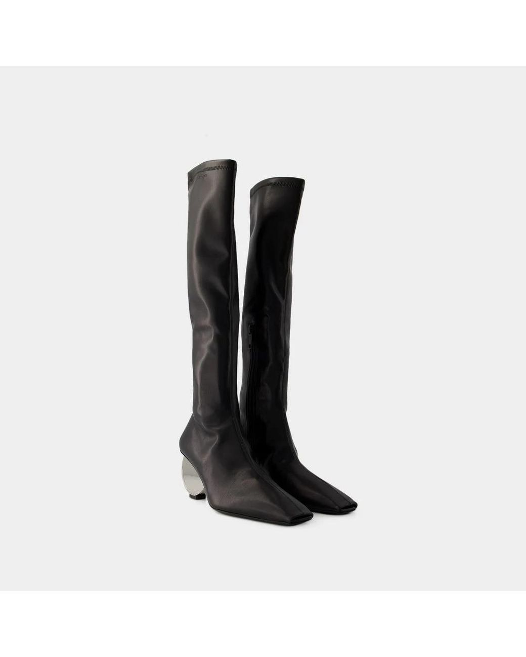 Courreges Black Circle Boots