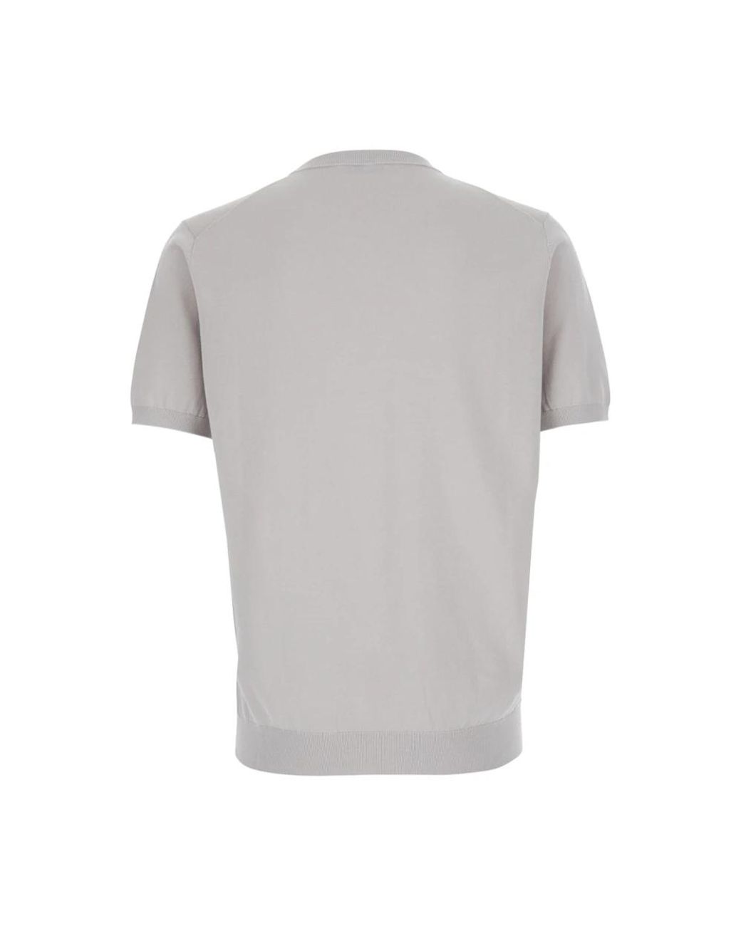Kangra Gray Round-Neck Knitwear for men