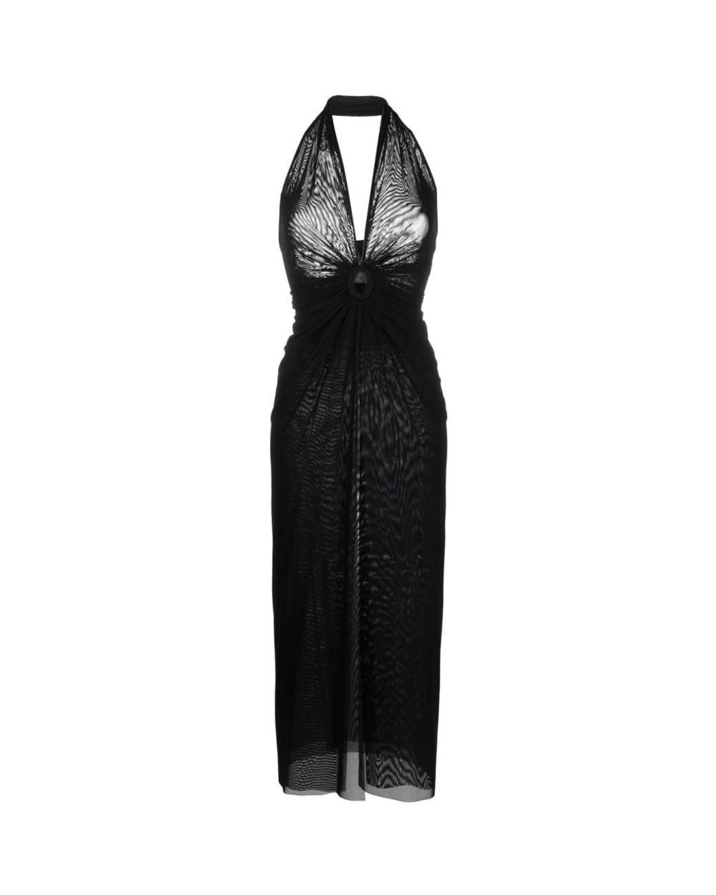 Fisico Halterneck Strandjurk in het Black