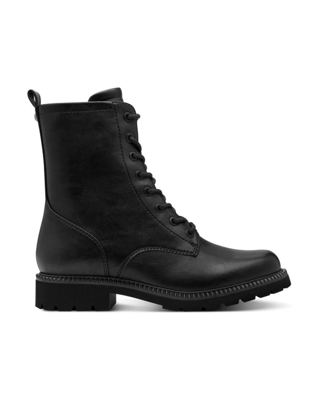 Tamaris Black Lace-Up Boots