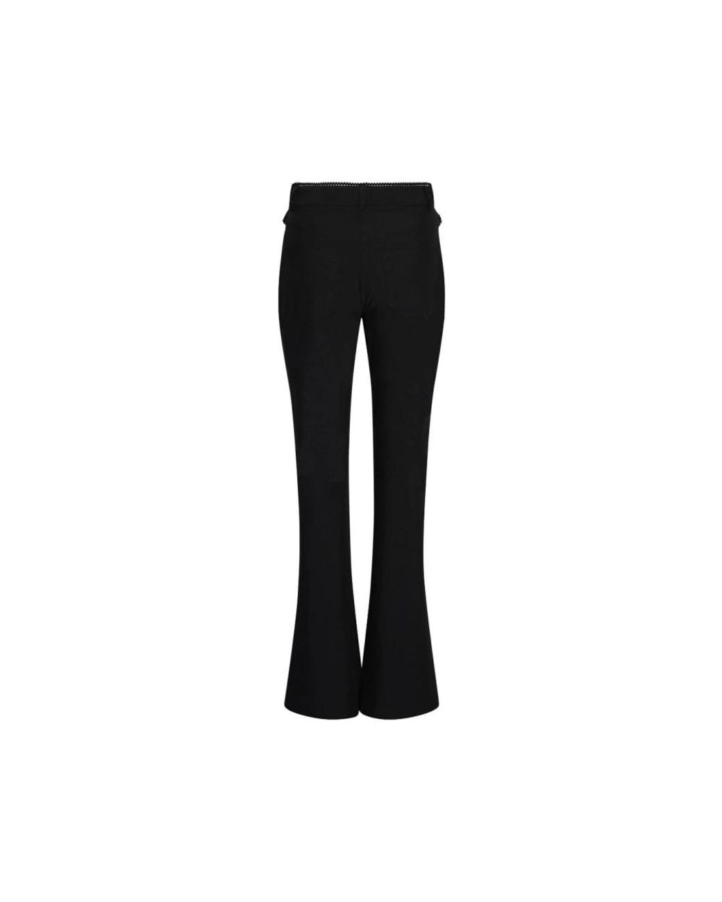 ROTATE BIRGER CHRISTENSEN Black Wide Trousers
