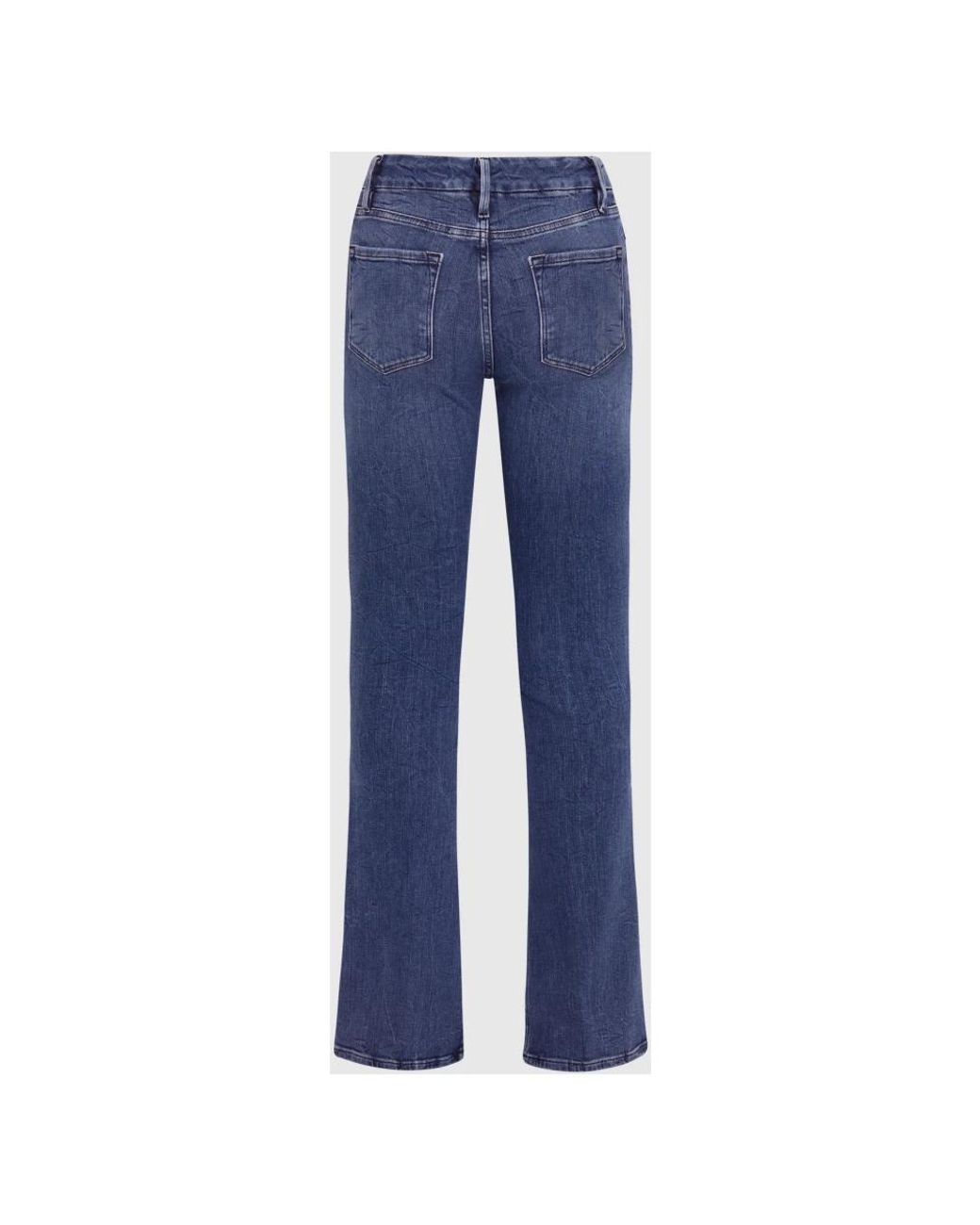 FRAME Blue Straight Jeans