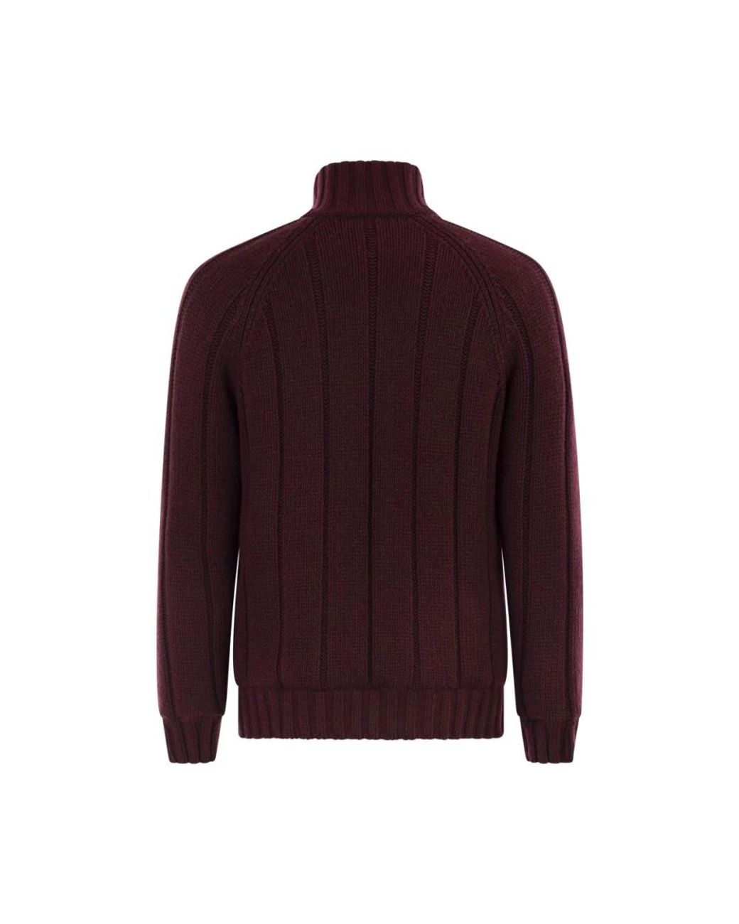 Brunello Cucinelli Purple Cashmere Knitwear for men