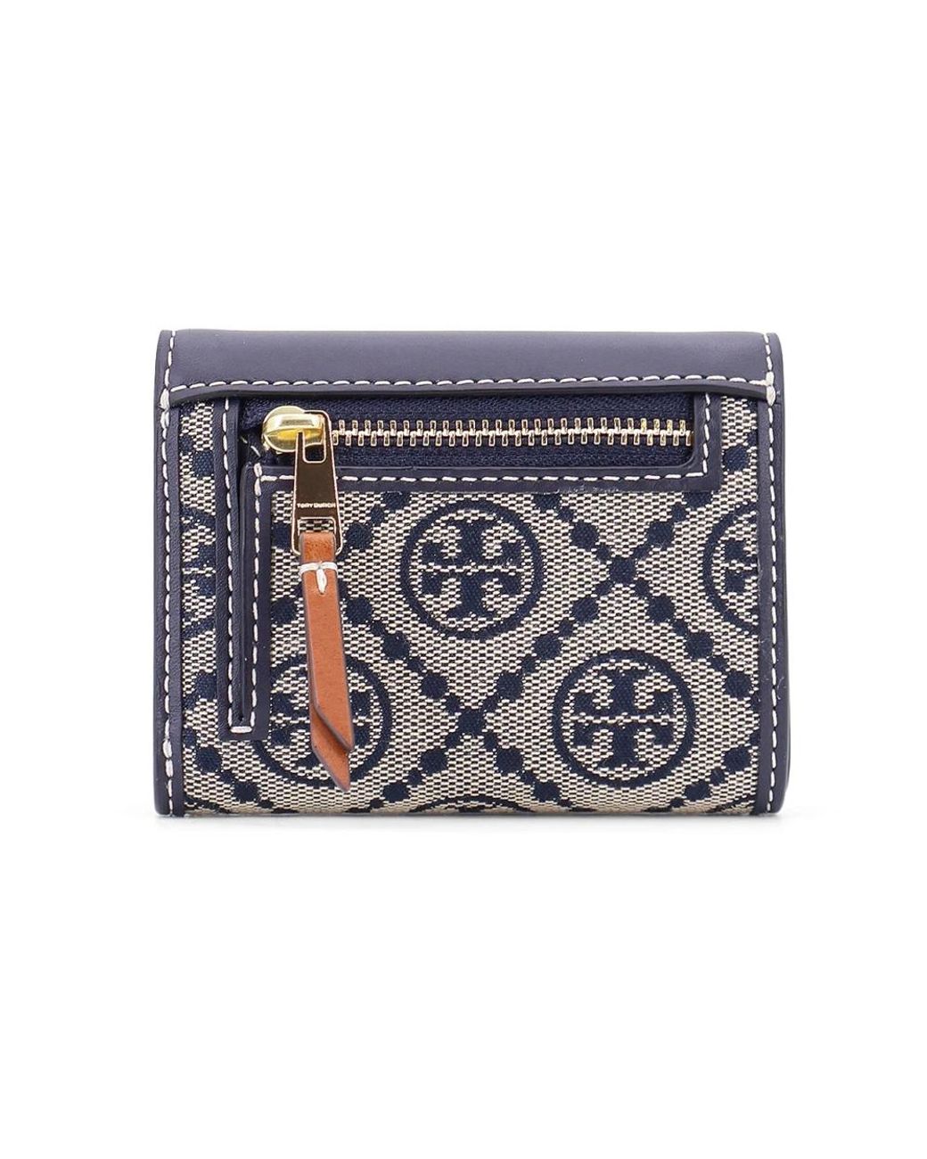 Tory Burch Blue Stilvolles Geldbörse & Kartenhalter Set