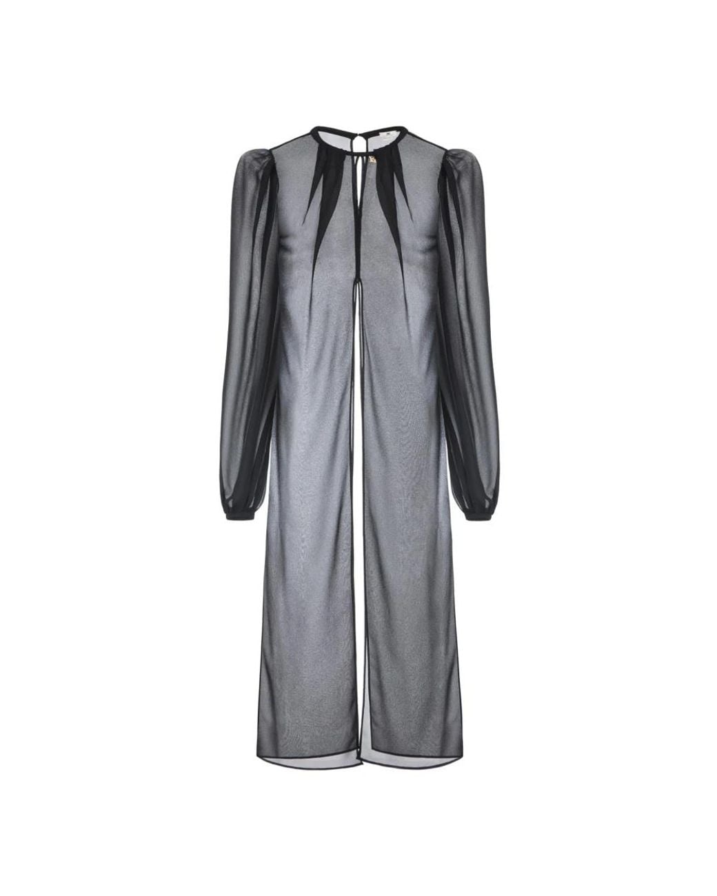 Elisabetta Franchi Gray Kimonos