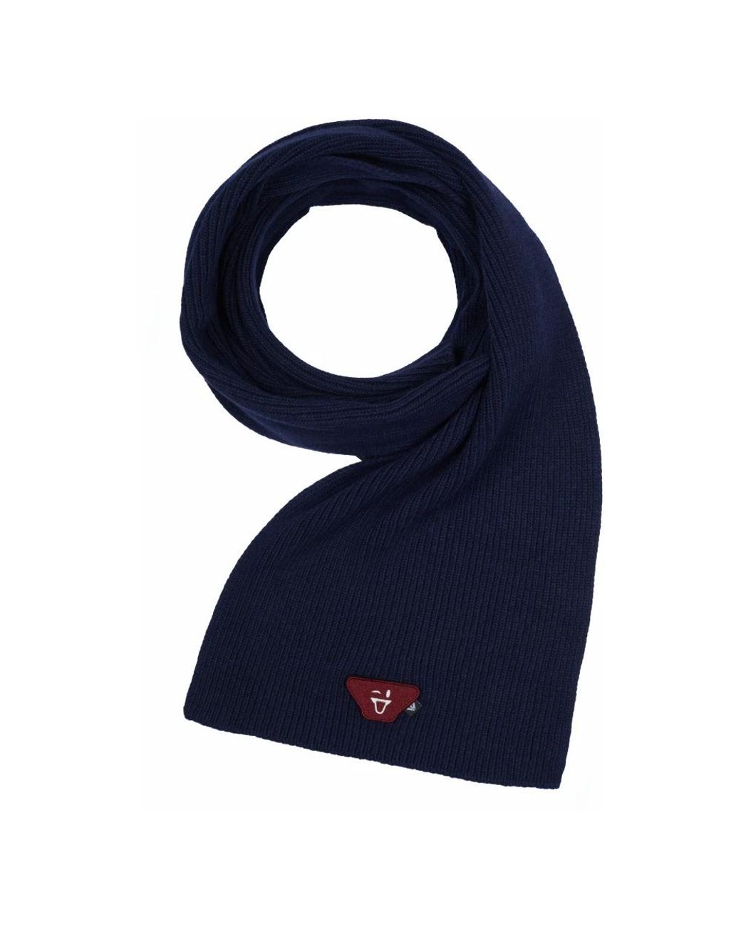 Armani Blue Gerippter Strickschal