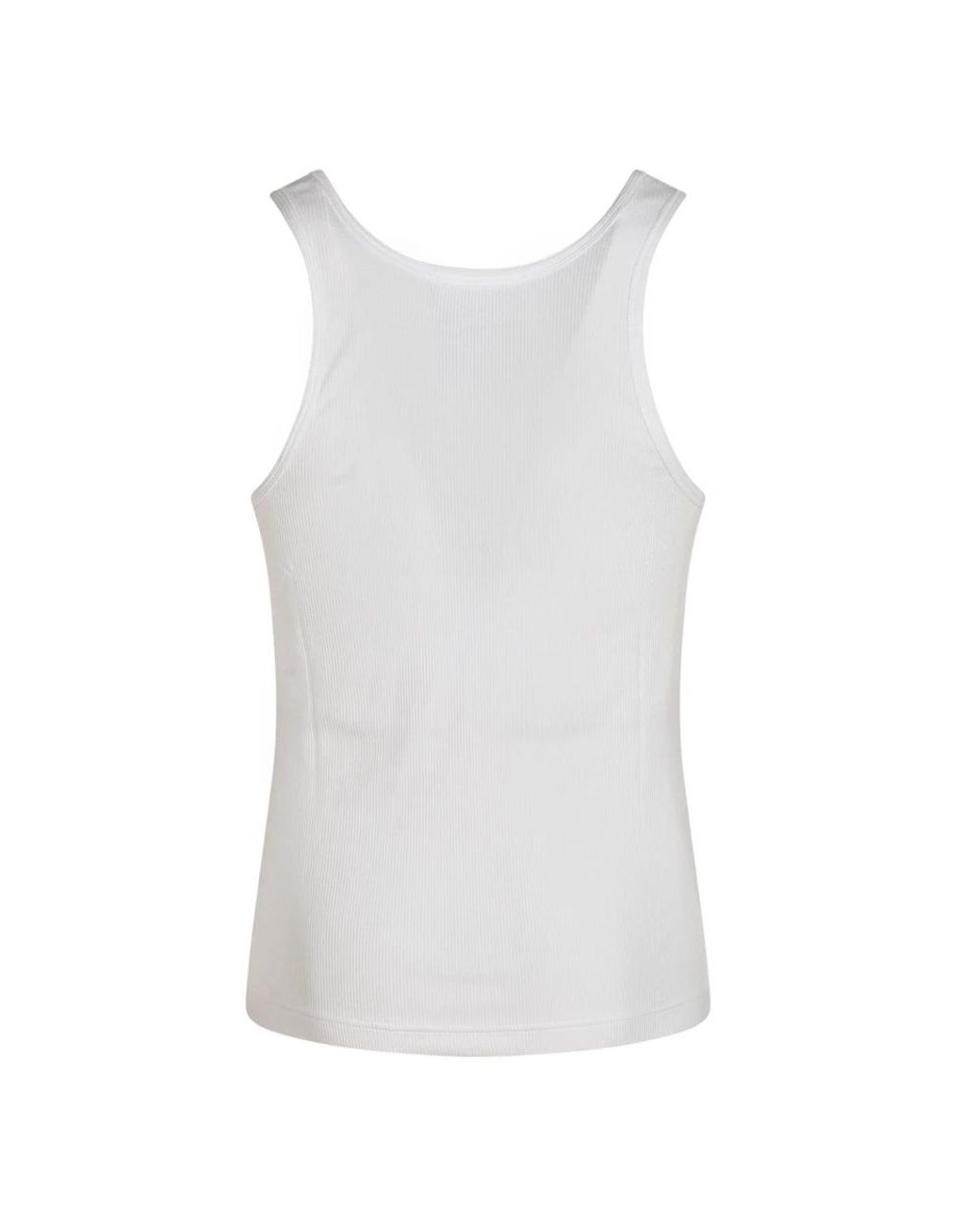 Moschino White Sleeveless Tops for men