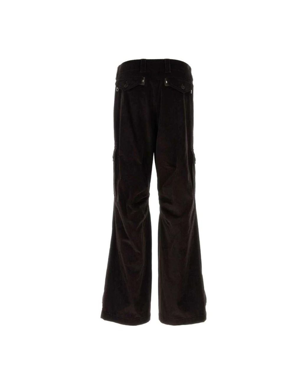 Dolce & Gabbana Black Wide Trousers for men