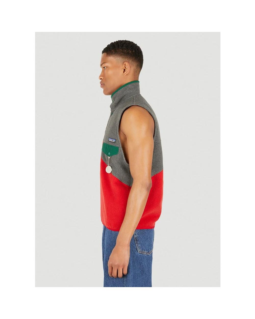 (DI)VISION Construct Fleece Split Ärmelloses Top in Red für Herren